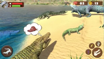 Wild Crocodile Family Sim Game