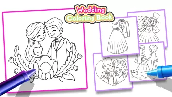 Princess Wedding Coloring Game