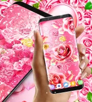 Pink rose gold live wallpaper