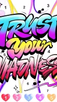 Graffiti Quote Color by number