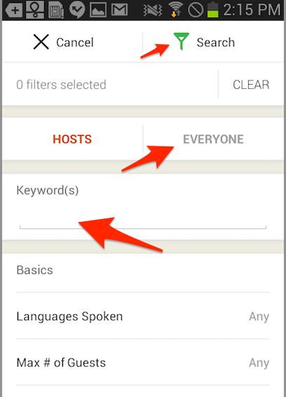 Couchsurfing Travel App