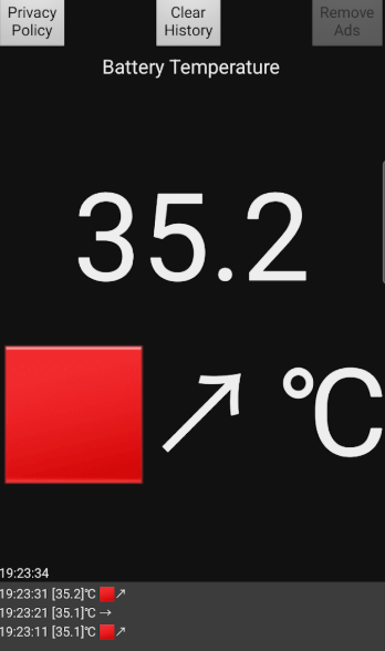 Phone Battery Temperature ℃