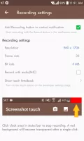 Screenshot touch