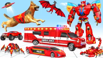 Ambulance Dog Robot Mech Wars