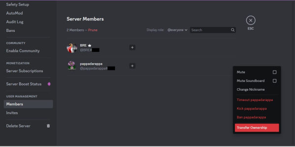 How to leave a Discord server？