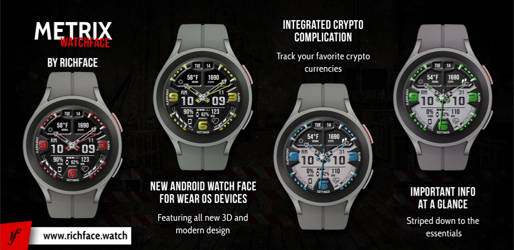 ★ [New] ★ Metrix Watch Face by RichFace
