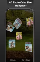 4D Photo Cube Live Wallpaper