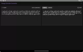 Zawgyi Unicode Converter