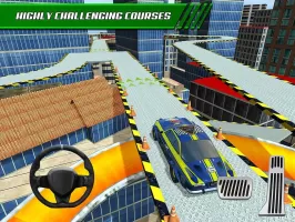 Roof Jumping Car Parking Games