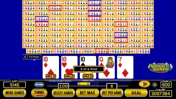 Hundred Play Draw Video Poker