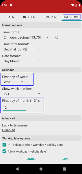 Time Recording - Timesheet App