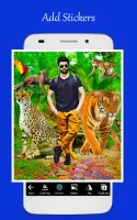 Wild animal photo editor frame