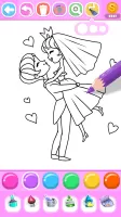 Princess Wedding Coloring Game