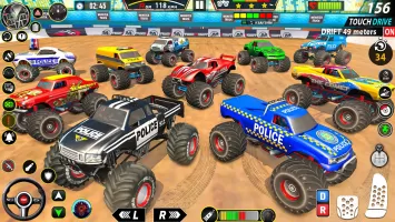 Police Monster Truck Car Games