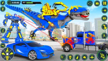 Dino Transform Robot Car Game