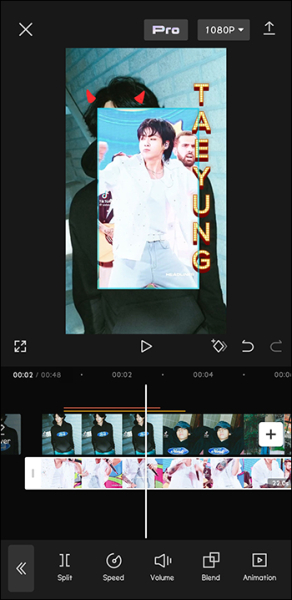 How to add an overlay in CapCut to track a moving body?