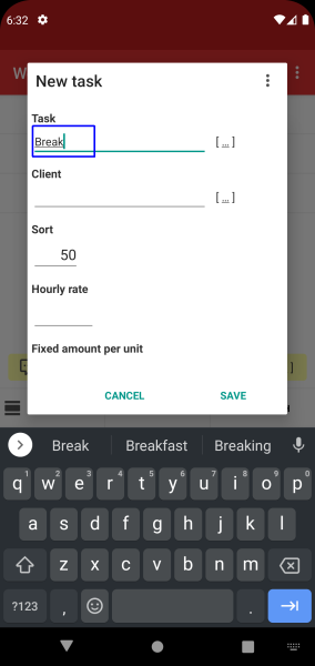 Time Recording - Timesheet App