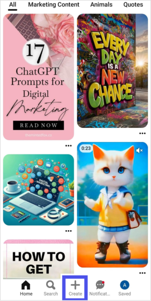 How to create a pinterest board?