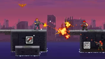 Gun Force Side-scrolling Game