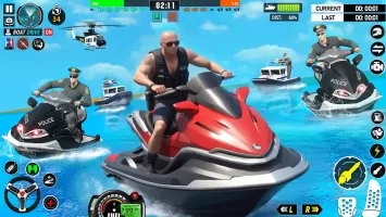 Police Boat Chase Crime Games