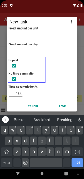 Time Recording - Timesheet App