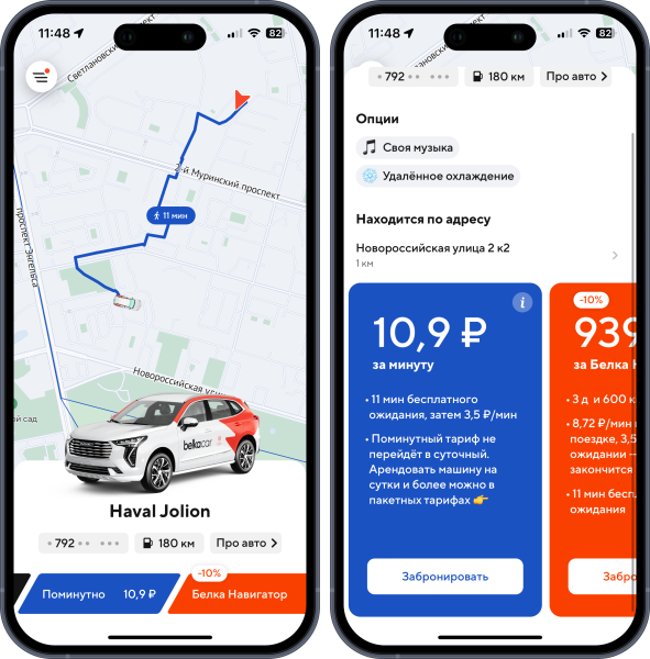 BelkaCar carsharing-car rental