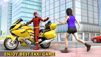 Superhero Bike Taxi Bike Games