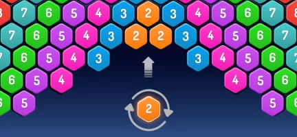 Merge Hexa - Number Puzzle