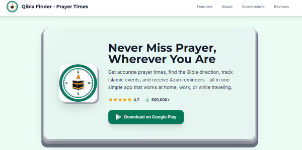Qibla Finder - Prayer Times