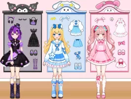 Anime Dress Up and Makeup Game