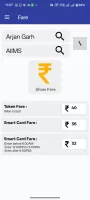 Delhi Metro Nav Fare Route Map