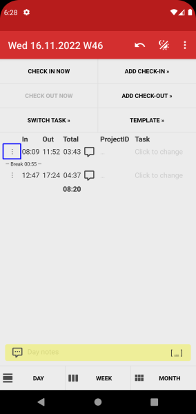 Time Recording - Timesheet App