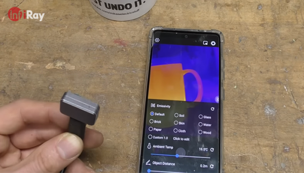 Thermal scanner camera VR