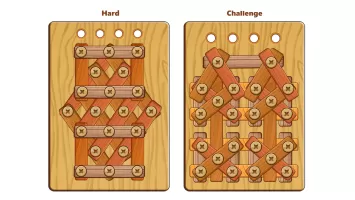 Wood Nuts & Bolts Puzzle