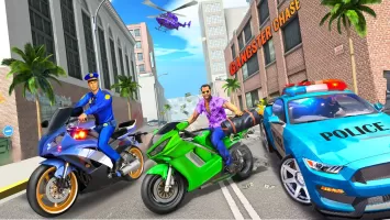 US Police Moto Bike Games