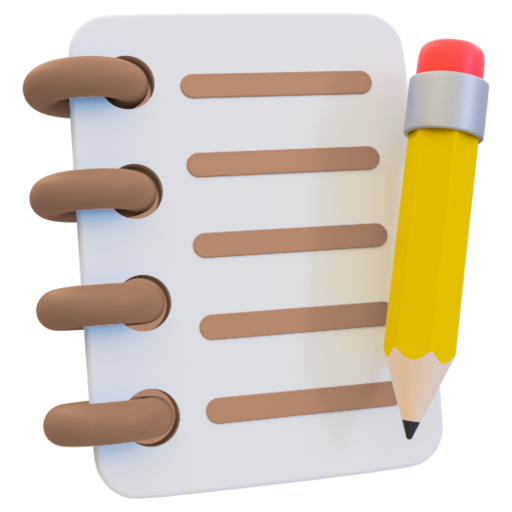 Notepad notes, memo, checklist
