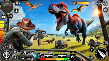 Wild Dinosaur Hunting Gun Game