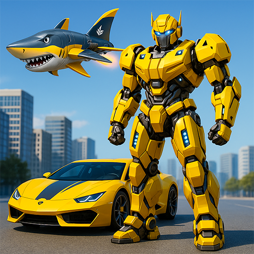 Shark Game Robot Car Transform