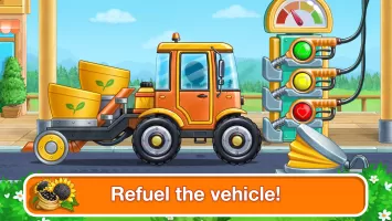 Tractor, car: kids farm games
