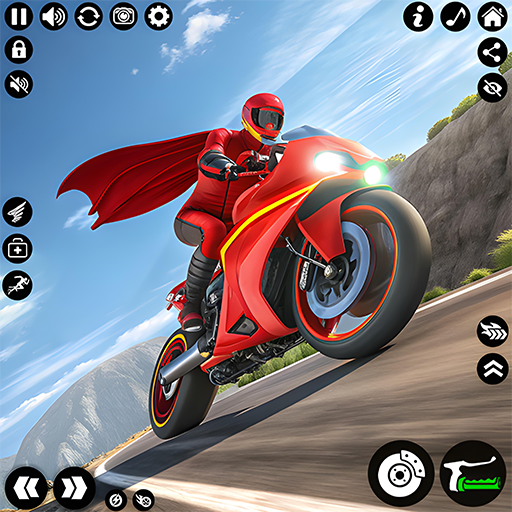 Superhero Bike Stunt Games 3D