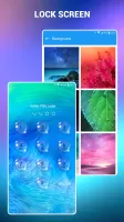 Lock screen - water droplets