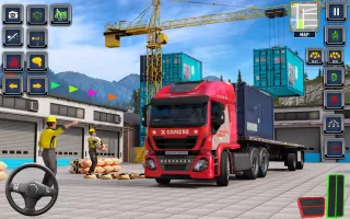 US Truck Driving Transport 3D