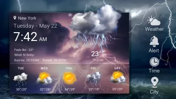 Real-time weather forecasts