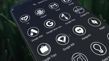 Monoic White Minimal Icon Pack