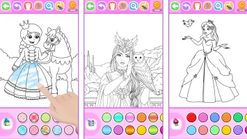 Princess Coloring Book Glitter