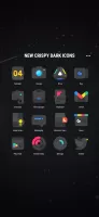 Crispy Dark Icon Pack