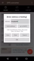 GPS coordinate converter