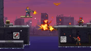 Gun Force Side-scrolling Game