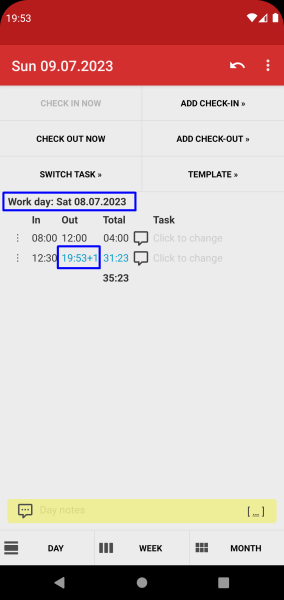 Time Recording - Timesheet App