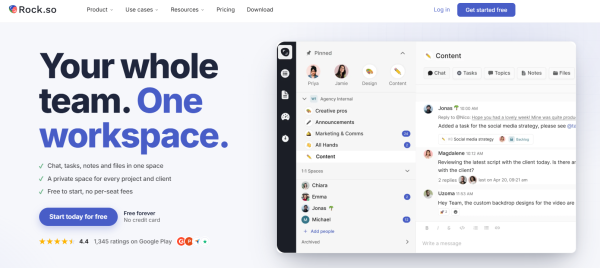 Rock: Messaging + Tasks